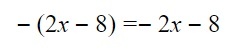 solve the equation with brackets