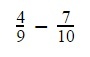 subtract two fractions
