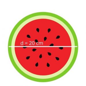 watermelon diameter