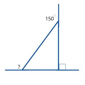 missing exterior angle triangle