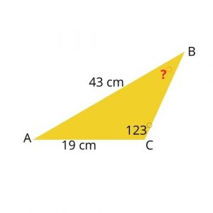 sine law missing angle