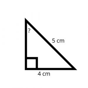right triangle missing angle