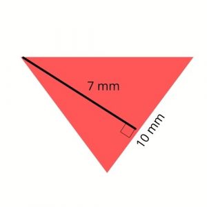 triangle with height rotated