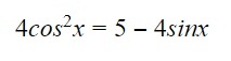 trig equation sin cos