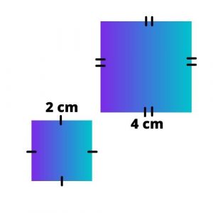two similar squares