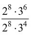 exponents quotient law