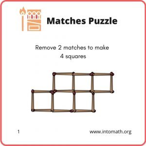 math puzzles remove 2 matches