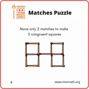 math puzzle move only two matches