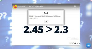 Decimals game