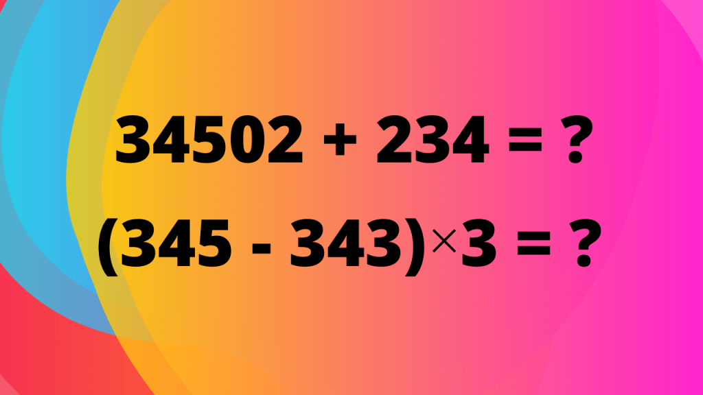 operations with large numbers