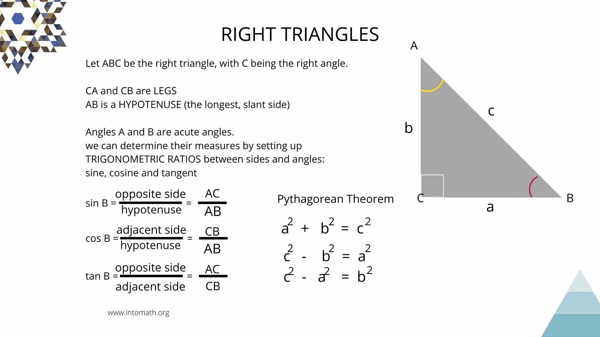 solve for x calculator geometry triangle