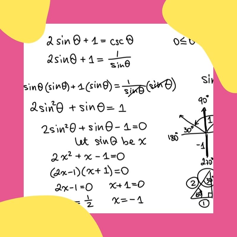 solve trig equations for x